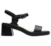 Clarks Jaylan Ray, Sandali Donna, Black Leather, 39.5 EU