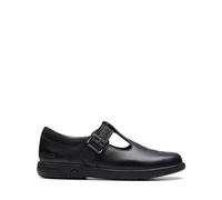 Clarks Jazzy Tap K. Childrens Black Leather, 7