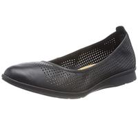 Clarks Jenette Ease, Ballet Flat Donna, Pelle Nera, 37 EU