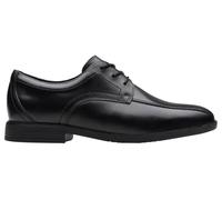 Clarks Jonwin Loop Y Childrens Black Leather, 4