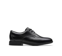 Clarks Jonwin Loop Y Childrens Black Leather, 8