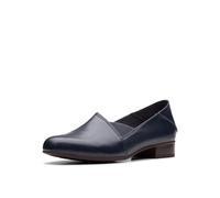 Clarks Mocassini Donna Juliet Trim, Pelle, Blu Navy, 8 Narrow