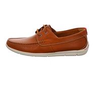 Clarks Karlock Step, Scarpe da Barca Uomo, Marrone (Tan Leather), 43 EU