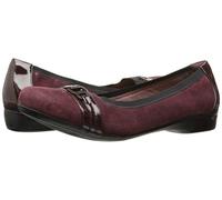 Clarks Kinzie Bordeaux Mocassino Piatto, Taglia 7.5 M