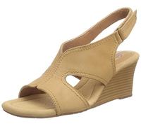 Clarks Kyarra Aster, Sandali con Zeppa Donna, Light Tan Lea, 40 EU