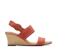 Clarks Kyarra Rose, Sandali con Zeppa Donna, Blush Nubuck, 38.5 EU