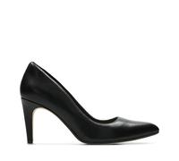 Clarks Laina Rae, Scarpe con Tacco Donna, Black Black Leather, 38 EU