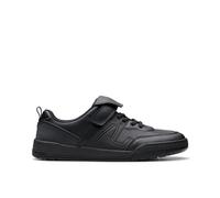 Clarks Laser Track Y Childrens Black Leather, 5.5