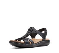 Clarks Laurieann Kay, Sandali Bassi Donna, Pelle Nera, 36 EU