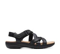 Clarks Laurieann Rena, Sandali Bassi Donna, Nero Combi, 40 EU Larga
