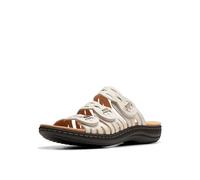 Clarks Laurieann Ruby, Sandali Bassi Donna, Pelle Bianco Sporco, 40 EU Larga