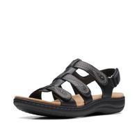 Clarks Laurieann Vine, Sandali Bassi Donna, Pelle Nera, 38 EU