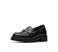 Clarks Lauryl Step da Donna, in Pelle Nera, Taglia 39, Pelle Nera, 40 EU