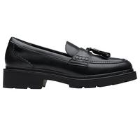 Clarks Lauryl Tassel Womens Black Leather, 3.5