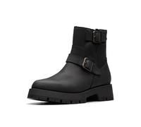 Clarks Ledwick Haley Womens Black Oily Lea, 5.5