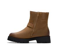 Clarks Ledwick Haley Womens Dark Sand Oily, 7.5