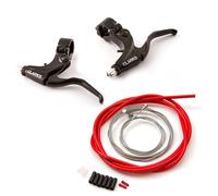 Clarks Leve Freno V-Brake 3 Dita e Cavi Inox MTB BMX Bici Kids Set 3 pz Rosso
