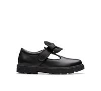 Clarks Lorcam Hope K. Childrens Black Leather, 2.5