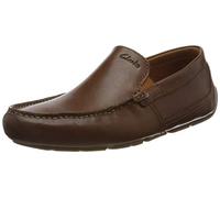 Clarks Markman Plain Mens Dark Tan Lea, 9