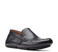 Clarks Markman Plain, Mocassini Uomo, Pelle Nera, 43 EU