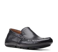 Clarks Markman Plain, Mocassino Stile Guida Uomo, Pelle Nera, 41 EU
