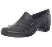 Clarks May Calendula, Mocassino Donna, Nero, 37 EU Larga