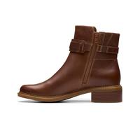 Clarks Maye Bella Womens Tan Leather, 4.5