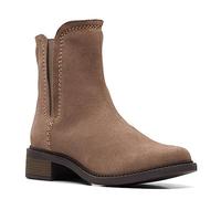 Clarks Maye Zip - Stivale da donna, Scamosciato di ciottoli, 41 EU