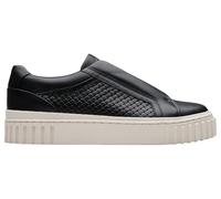 Clarks Mayhill bay, Scarpe da Ginnastica Donna, Black Leather, 41.5 EU