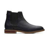 Clarks Jaxen, Stivali Chelsea Uomo, Nero (Black Skin), 40 EU
