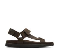 Clarks Sunder Range, Sandalo Uomo, Verde Oliva Scuro Lea, 44.5 EU