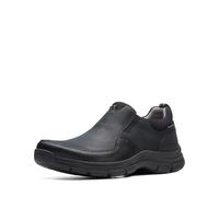 Clarks Men's Walpath Step Loafer, Black Leather, 9.5