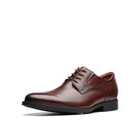 Clarks Men's Whiddon cap Oxford, Mahogany Leather, 11