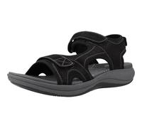 Clarks Mira bay, Sandalo Donna, Nero, 39 EU