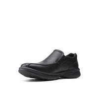 Clarks Mocassini Bradley da Uomo, Blk Tumbled Lea, 9.5 UK Wide