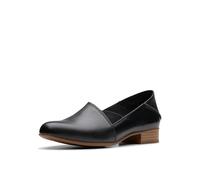 Clarks Mocassini da Donna Juliet Trim, Pelle Nera, 39 EU