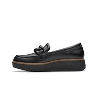 Clarks Mocassini da Donna Zylah May, Pelle Nera, 36 EU