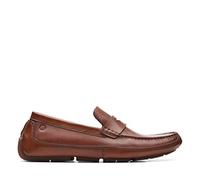 Clarks Mocassino Uomo Markman Way, Marrone Scuro Lea, 42 EU