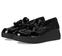 Clarks Mocassini Donna, Vernice Nera Increspata, 41 EU