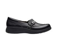 Clarks - Mocassini neri in pelle da infilare per donne - - Shoes - Donna - Nero - 42 EU