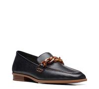 Clarks Mocassini Sarafyna Iris Donna, Pelle nera, 37 EU