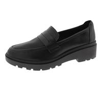 Clarks Mocassino da Donna Calla Ease Flat, Scarpe Pelle Nera, 36.5 EU