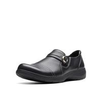 Clarks - Mocassino da Donna Carleigh Pearl, Pelle Nera, 8 Wide