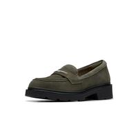 Clarks Mocassino da Donna Lauryl, Verde Oliva Scuro, Taglia 38