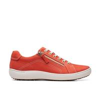 Clarks Nalle Lace, Scarpe da Ginnastica Donna, Rosso Grenadine Nubuck, 37 EU Larga
