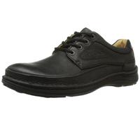 Clarks Nature Three, Scarpe Stringate Derby, Uomo, Nero (Black Leather), 41 EU