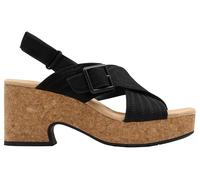 Clarks Nerisa West, Sandali Donna, Black Nubuck, 40 EU