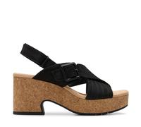 Clarks Nerisa West, Sandali Donna, Black Nubuck, 41 EU