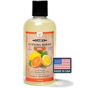 CLARK'S Olio per taglieri, olio minerale per uso alimentare per taglieri e blocchi da macellaio, olio per taglieri con estratti di arancia e limone, olio minerale ripristina e protegge tutto il legno,