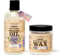 CLARK'S Olio per Tavola da Taglio & Cera (Set di 2 Bottiglie) | Include CLARK'S Olio per Tavola da Taglio (355ml) & CLARK'S Cera Finitura (177ml) | Profumo di Lavanda e Rosmarino